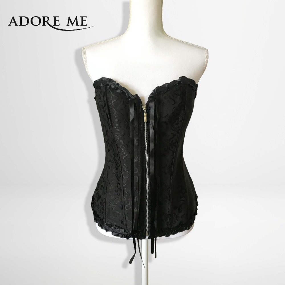 Like New Black Satin Corset by Adore Me | Size 3XL